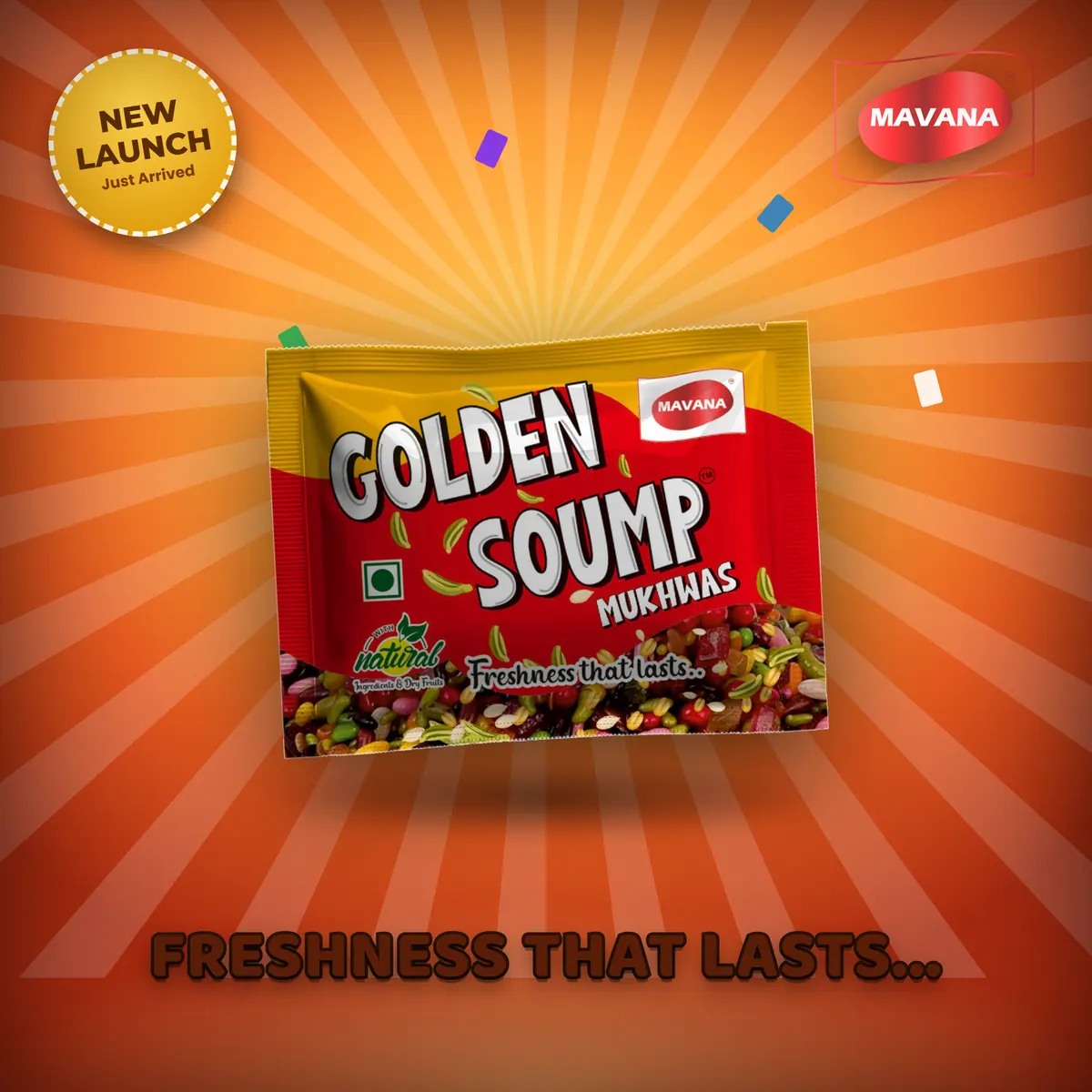 Golden Soump Mukhwas launch creative